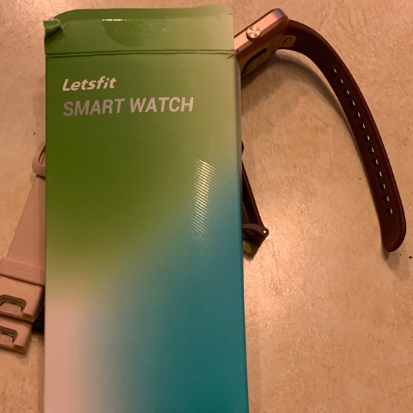 Letsfit Smartwatch with Versatile Bands - Black, Pink, Brown - Picture 4 of 5